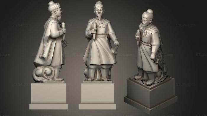 Figurines Chinese and Japanese (Tran Quoc Tuan, STKCH_0040) 3D models for cnc